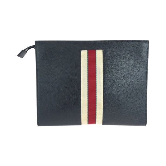 GUCCI Clutch bag 475316 leather Multi Web stripe