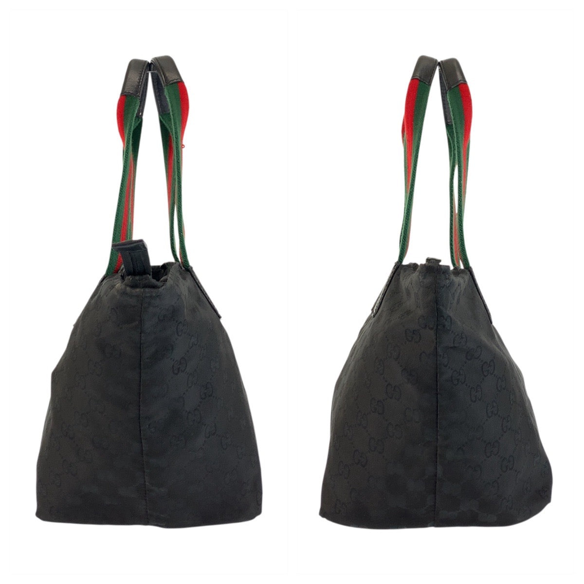 GUCCI Tote Bag 131230 GG canvas black Sherry line