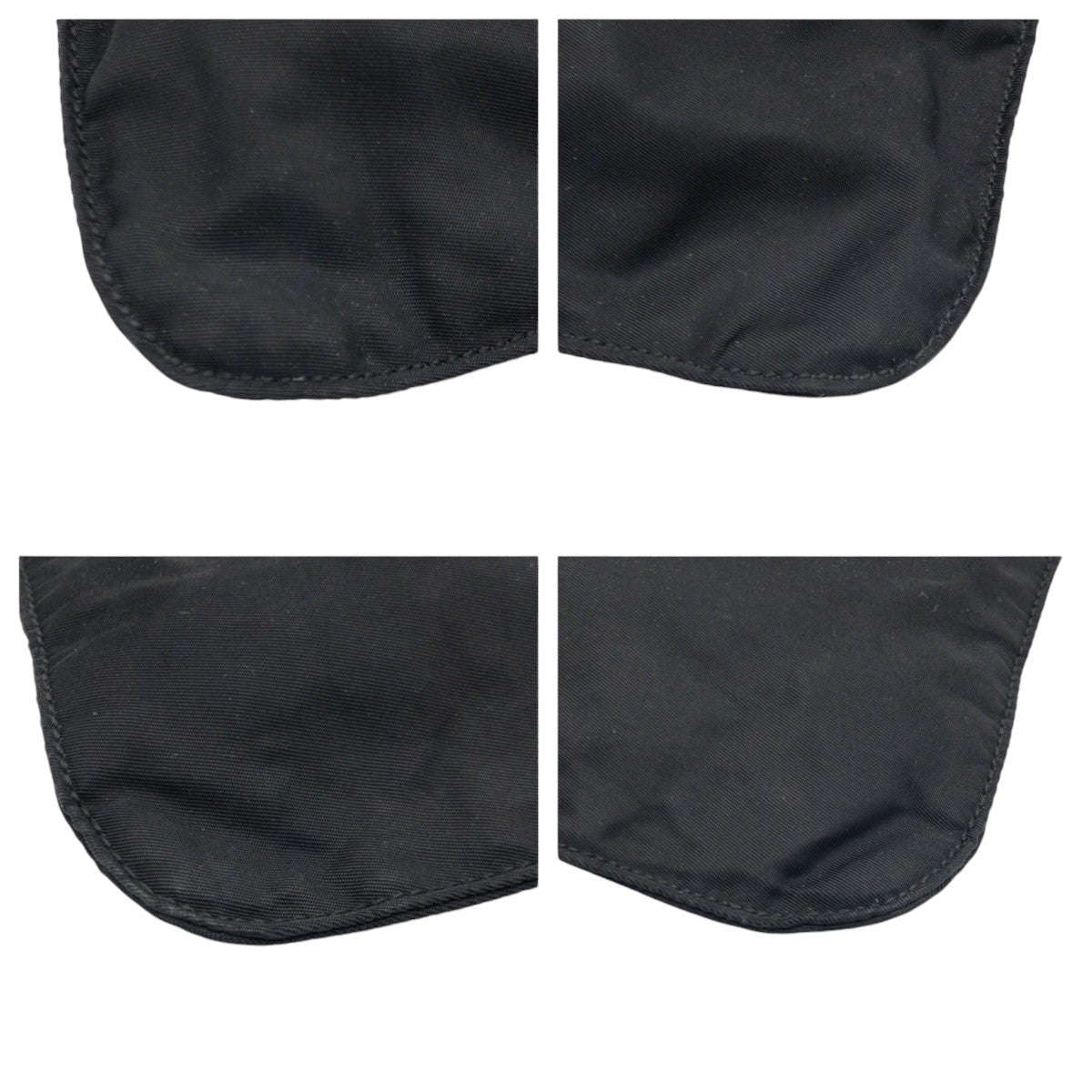 PRADA Shoulder Bag Nylon Black black Shoulder bag Messenger bag Test Triangle With logo Women Used Authentic