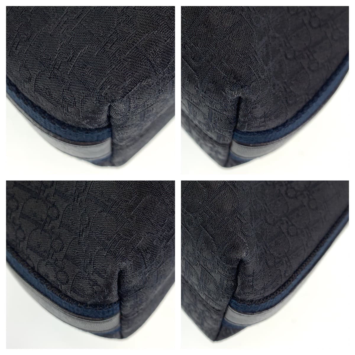 Dior Shoulder Bag canvas black Trotter Oblique