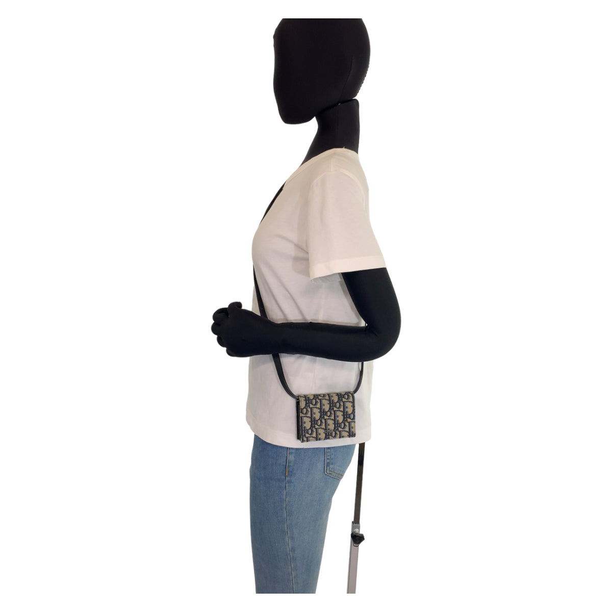Dior Shoulder Bag canvas Navy Oblique Trotter