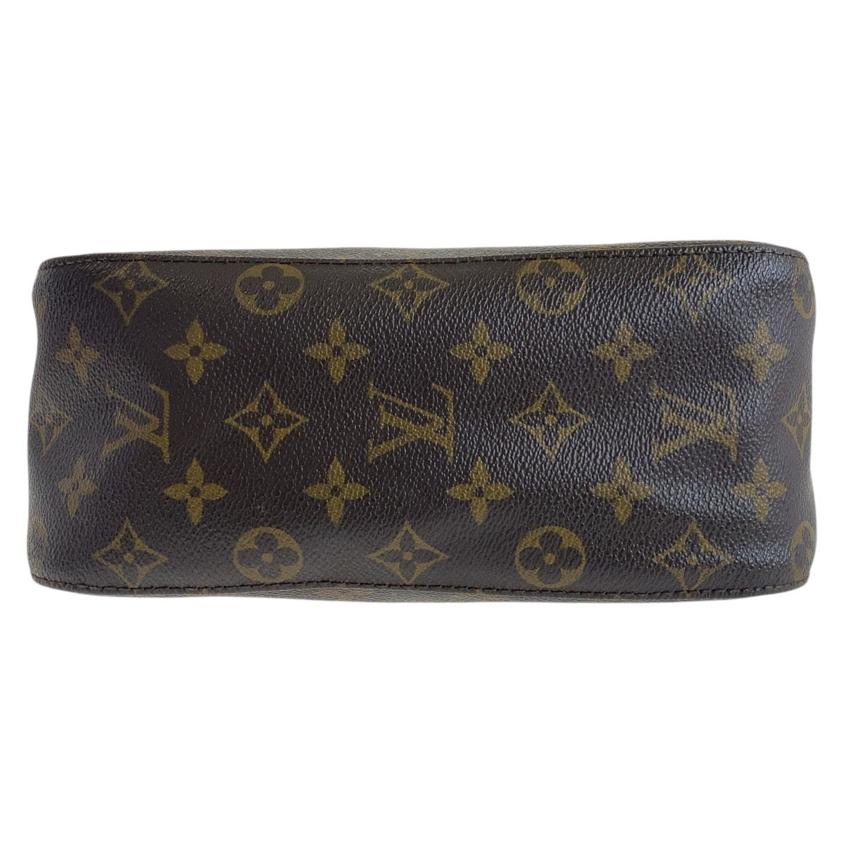 LOUIS VUITTON Shoulder Bag M51146 PVC, Leather Brown Gold Metal Shoulder Bag Monogram LoopingMM Women Used Authentic