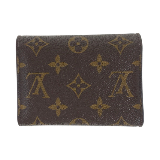 LOUIS VUITTON Tri-fold wallet M62360 PVC, Leather Brown Rose Ballerine Pink Gold Metal Folding wallet Compact wallet Monogram Portefeuille Victorine Women Used Authentic