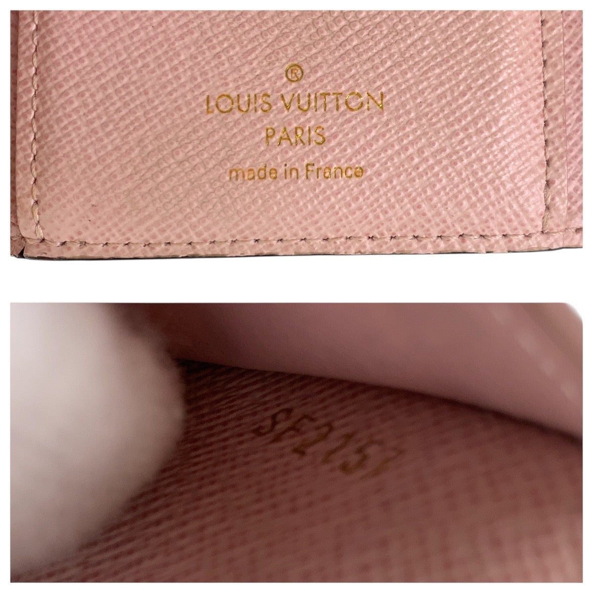 LOUIS VUITTON Tri-fold wallet M62360 PVC, Leather Brown Rose Ballerine Pink Gold Metal Folding wallet Compact wallet Monogram Portefeuille Victorine Women Used Authentic