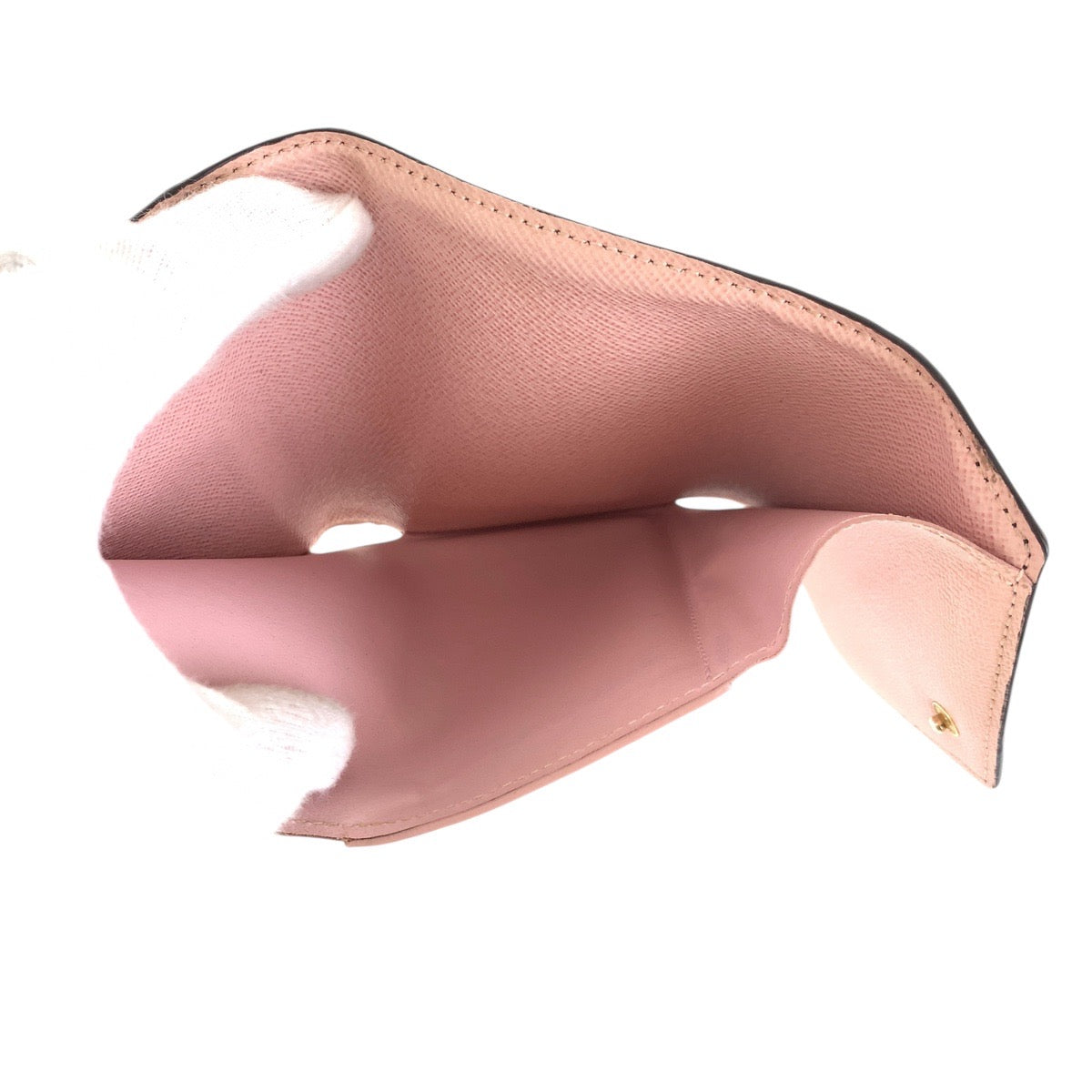 LOUIS VUITTON Tri-fold wallet M62360 PVC, Leather Brown Rose Ballerine Pink Gold Metal Folding wallet Compact wallet Monogram Portefeuille Victorine Women Used Authentic