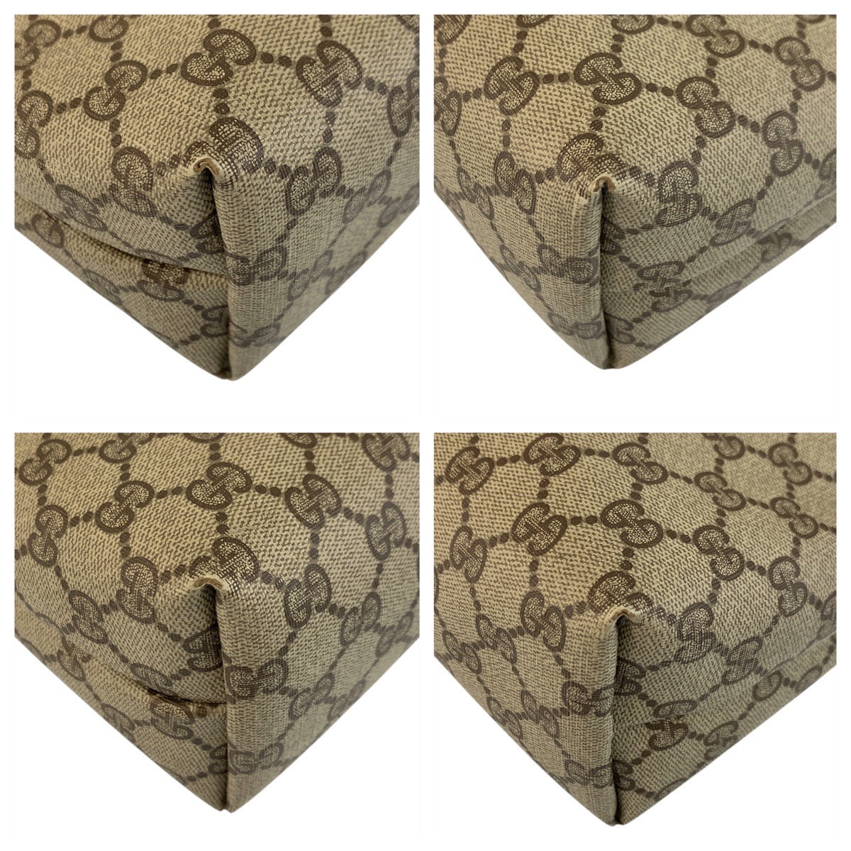 GUCCI Tote Bag 39 02 003 GG Supreme Canvas Beige brown Tote Bag Shoulder Bag Sherry Line Old Gucci Women Used Authentic