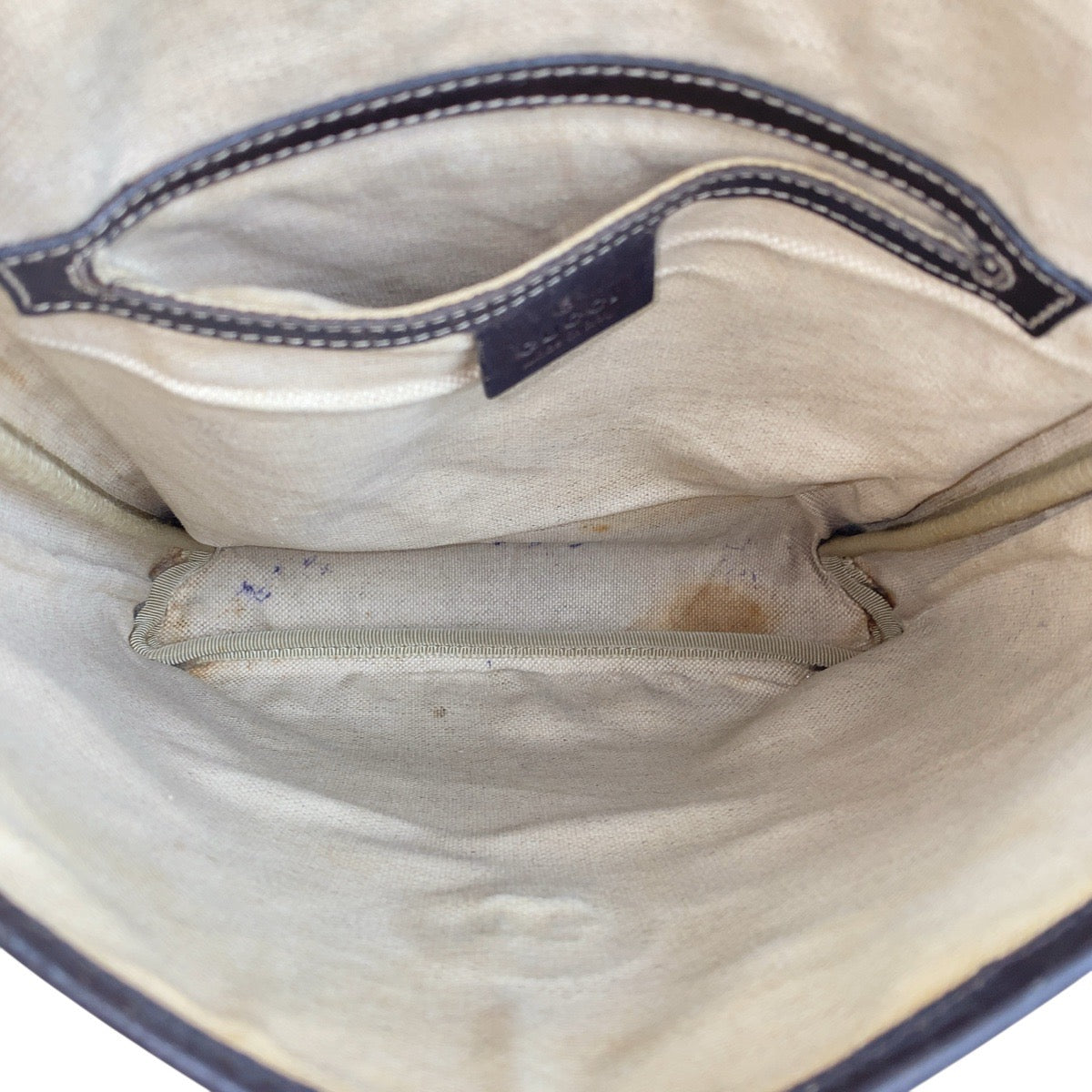 GUCCI Shoulder Bag 223666 GG Supreme Canvas Beige brown Crossbody Shoulder Bag Unisex Women Used Authentic