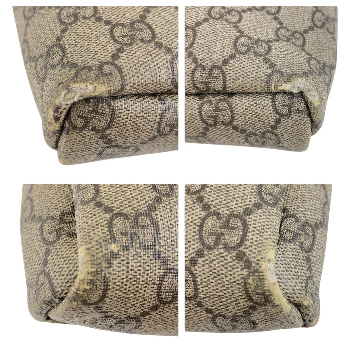 GUCCI Shoulder Bag 223666 GG Supreme Canvas Beige brown Crossbody Shoulder Bag Unisex Women Used Authentic