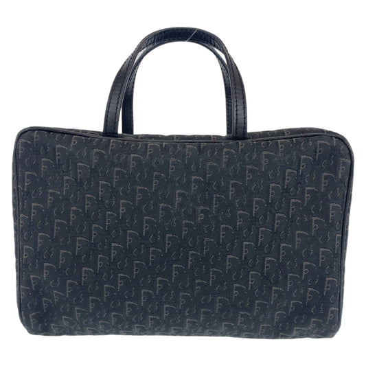 Dior Handbag MC0053 canvas Black Silver Metal Trotter Oblique Street chic