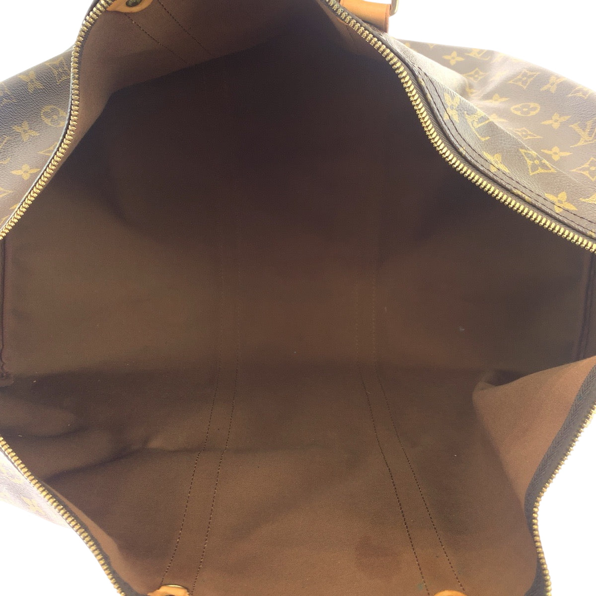 LOUIS VUITTON Boston Duffel bag M41422 PVC Brown Gold Metal Boston Duffel bag Handbag Monogram Keepall 60 Women Used Authentic