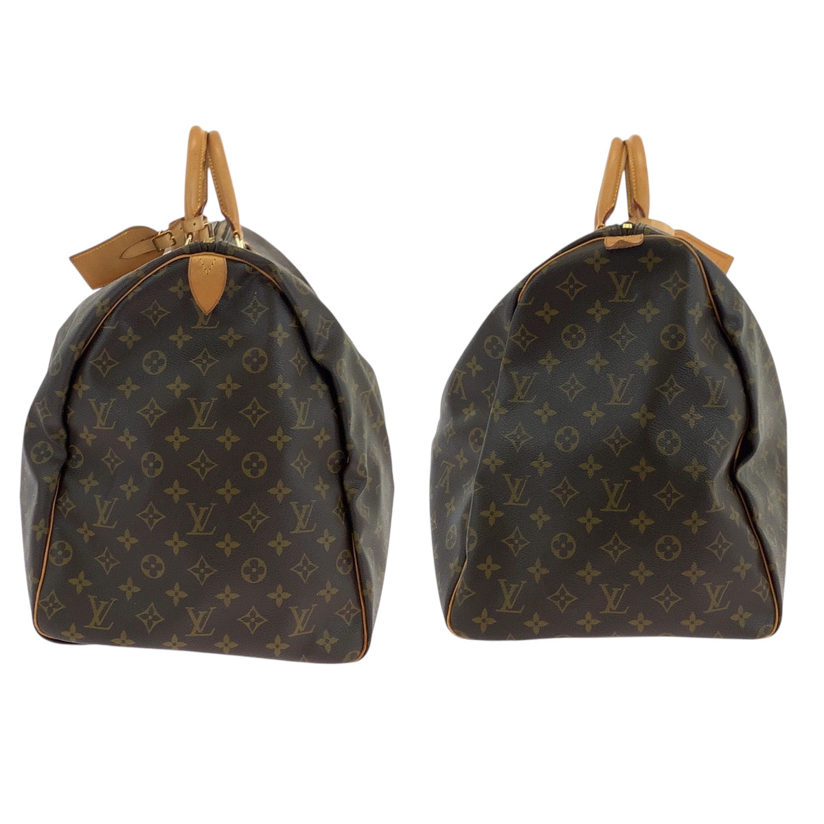 LOUIS VUITTON Boston Duffel bag M41422 PVC Brown Gold Metal Boston Duffel bag Handbag Monogram Keepall 60 Women Used Authentic