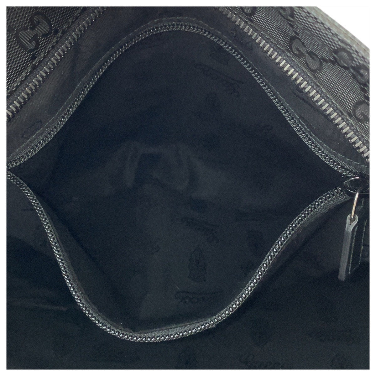 GUCCI Shoulder Bag 201446 PVC Black black Shoulder Bag Messenger Bag Unisex GG implementation mens Used Authentic