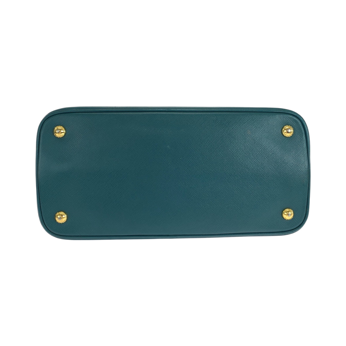 PRADA Shoulder Bag leather Green GoldMetal Saffiano Lacus