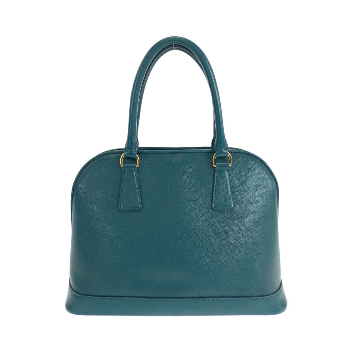 PRADA Shoulder Bag leather Green GoldMetal Saffiano Lacus