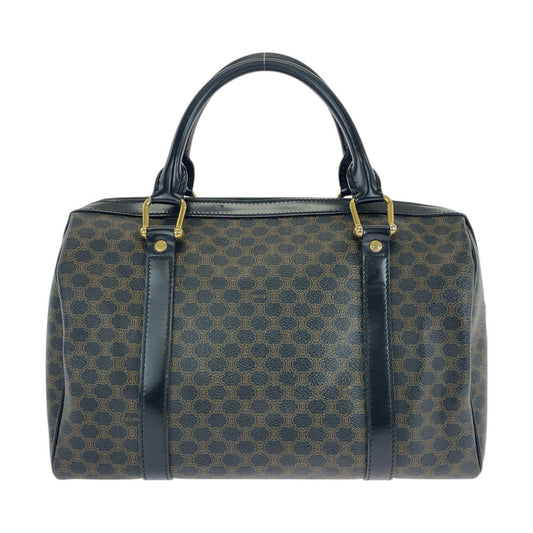 CELINE Handbag DM00/1 PVC Brown Black Gold Metal Handbag Boston Duffel bag Macadam Women Used Authentic