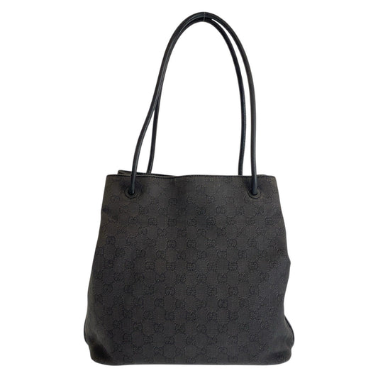 GUCCI Shoulder Bag 101341 GG canvas, leather black Women Used Authentic