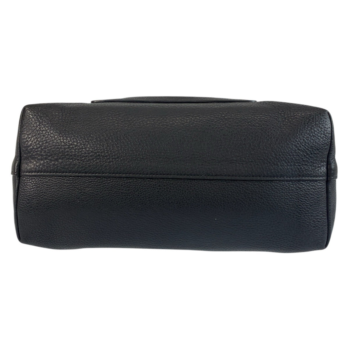 PRADA Handbag leather Black GoldMetal Handbag Tote Bag Vitterodino Women Used Authentic