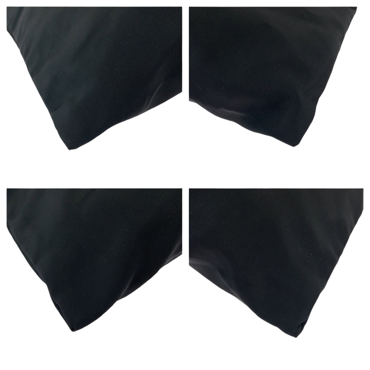 PRADA Shoulder Bag Nylon black Shoulder Bag pochette Test Triangle With logo Women Used Authentic