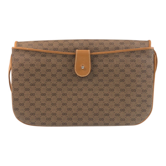 GUCCI Shoulder Bag 004 256 PVC, Leather Brown camel Shoulder Bag Messenger bag Old Gucci Micro GG Women Used Authentic
