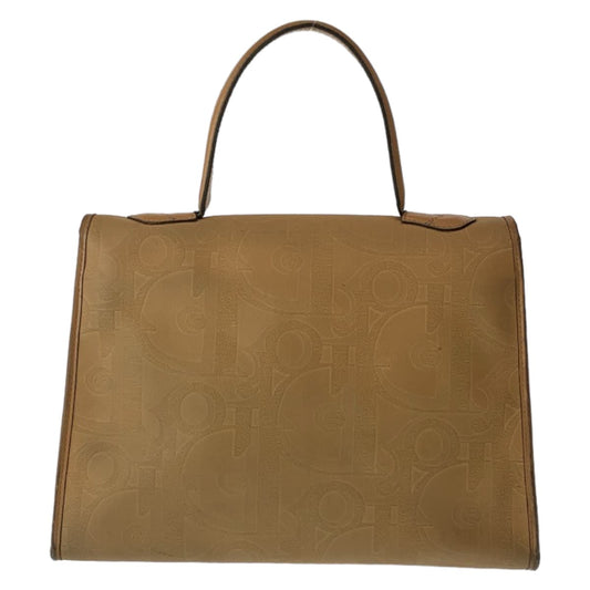 Dior Shoulder Bag Coated canvas Brown Beige Gold Metal Trotter