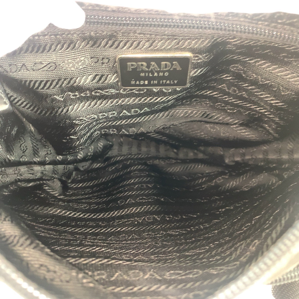 PRADA Shoulder Bag Nylon black Crossbody Shoulder Bag Unisex Test Triangle With logo Women Used Authentic