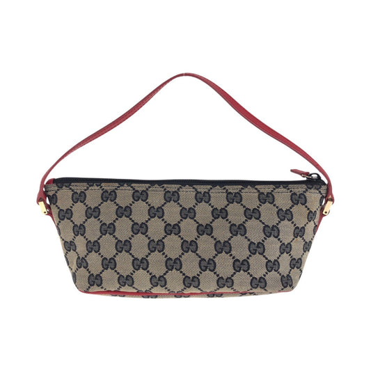 GUCCI Handbag 039 1103 GG canvas Black red