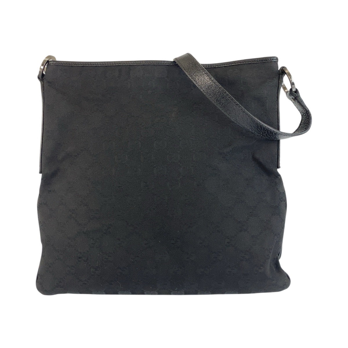 GUCCI Shoulder Bag 113013 GG canvas, leather black Messenger bag for men and women Women(Unisex) Used Authentic