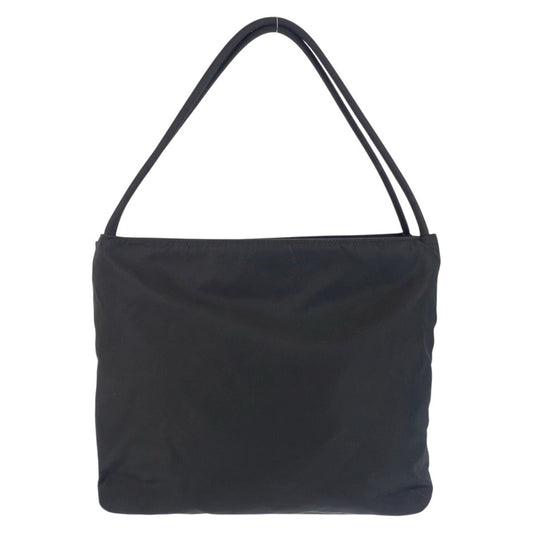 PRADA Tote Bag Nylon black Tote Bag Shoulder Bag Test Triangle With logo Women Used Authentic