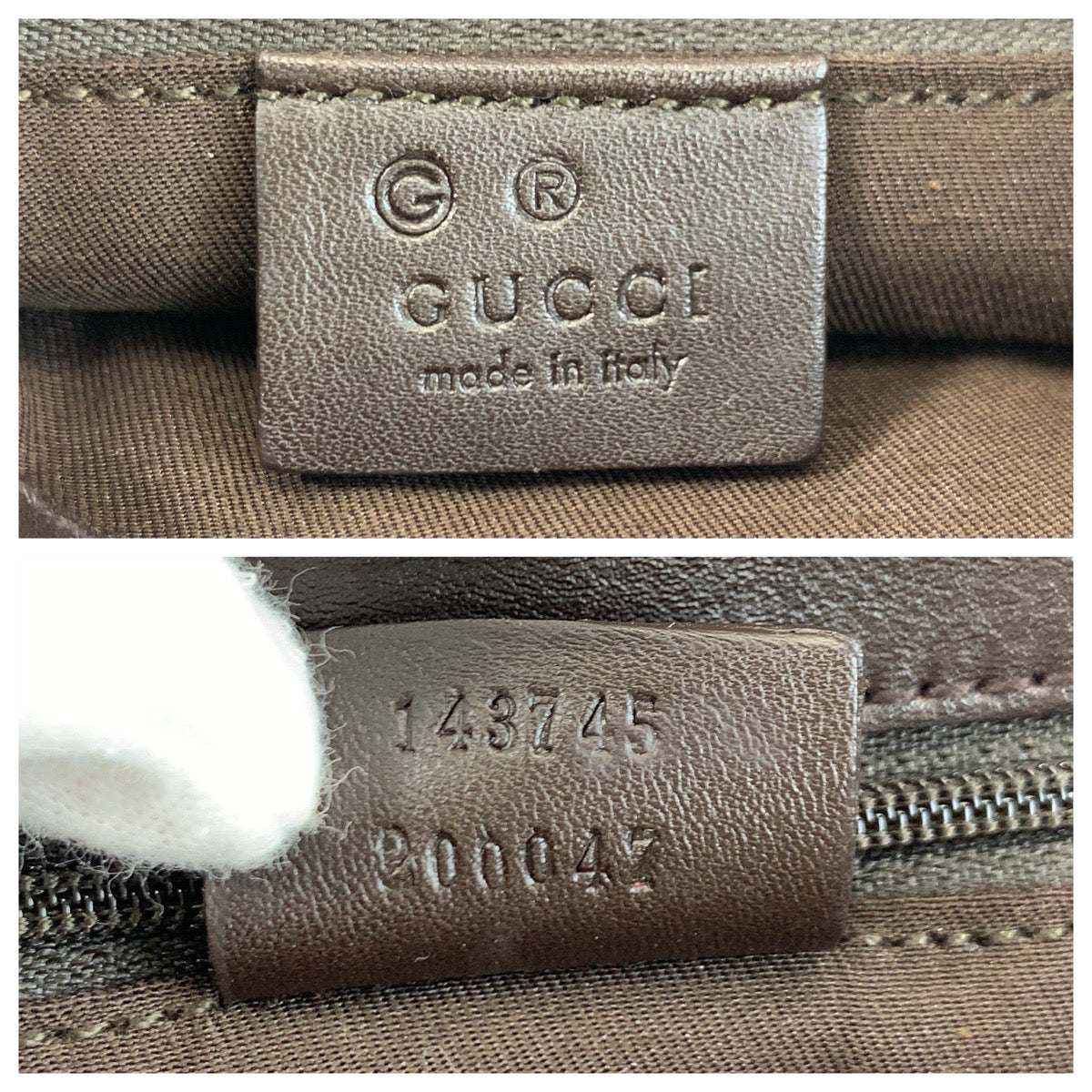 GUCCI Shoulder Bag 143745 GG canvas, leather Brown Silver Metal Women Used Authentic