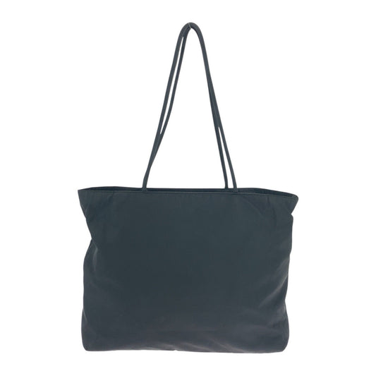 PRADA Shoulder Bag 110 Nylon black Shoulder Bag Tote Bag Test Triangle With logo Women Used Authentic