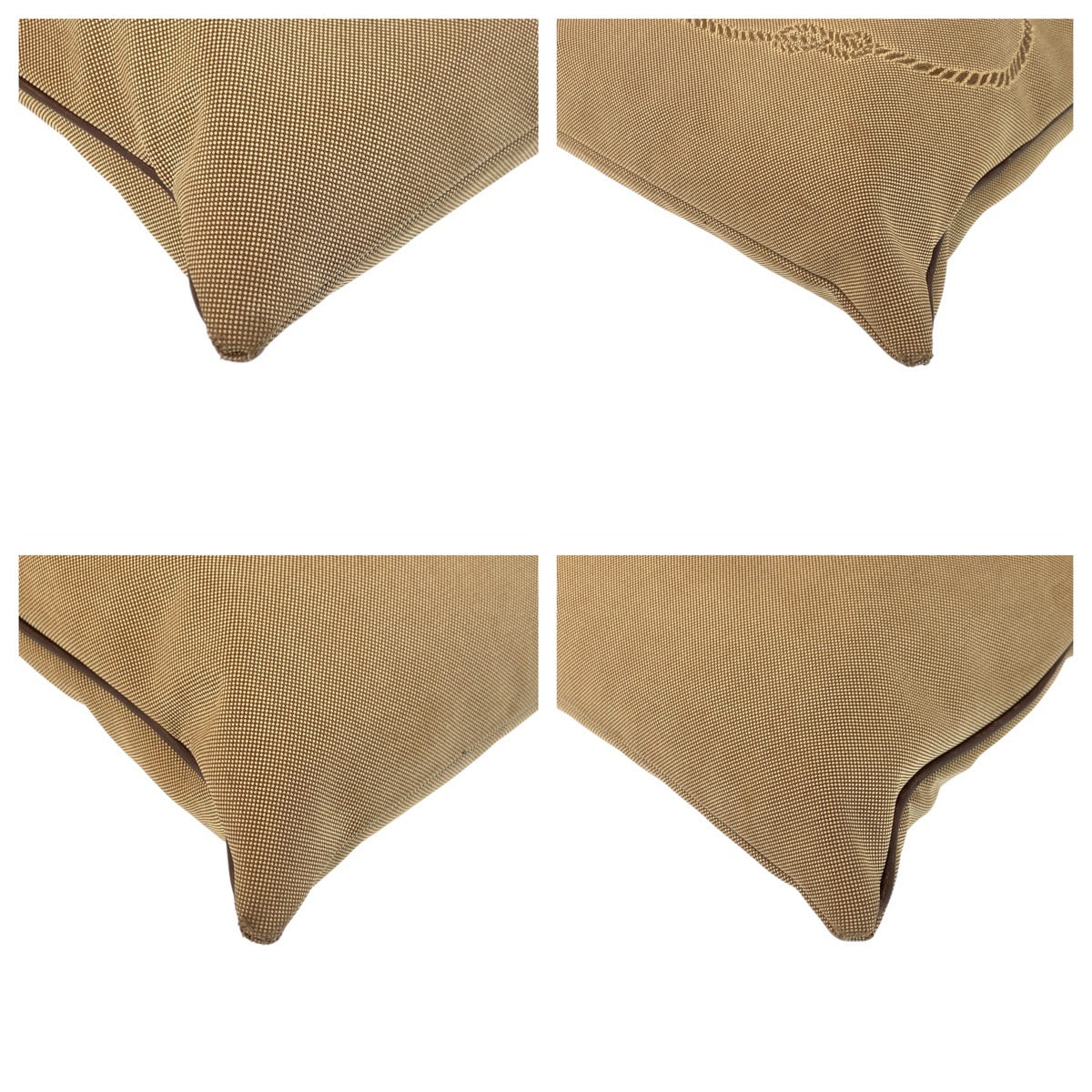 PRADA Shoulder Bag Canvas, Leather Beige Brown SilverMetal Shoulder Bag Messenger bag Logo jacquard Women Used Authentic