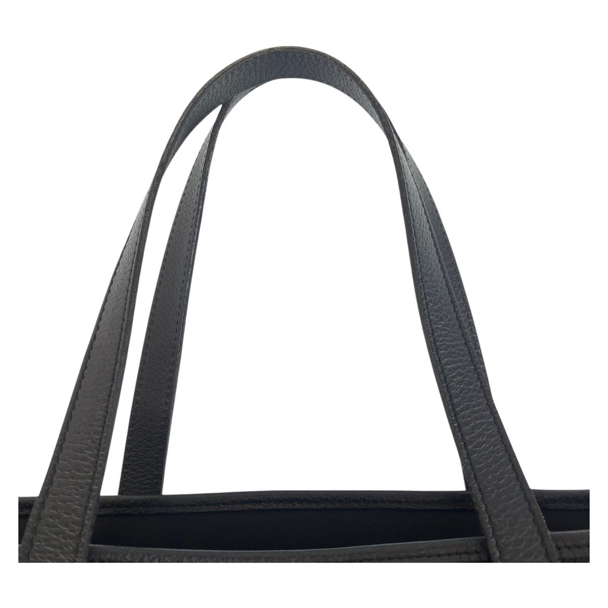 GUCCI Tote Bag 211525 GG canvas, leather black Tote Bag Shoulder Bag Interlocking Women Used Authentic