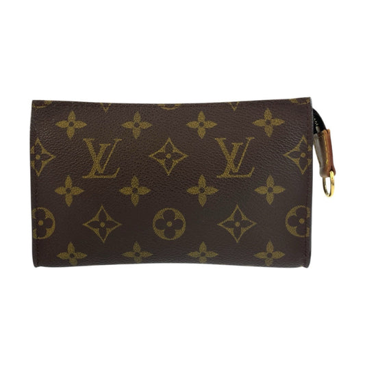 LOUIS VUITTON Pouch M47546 PVC Brown Gold Metal Monogram posh toilette 15