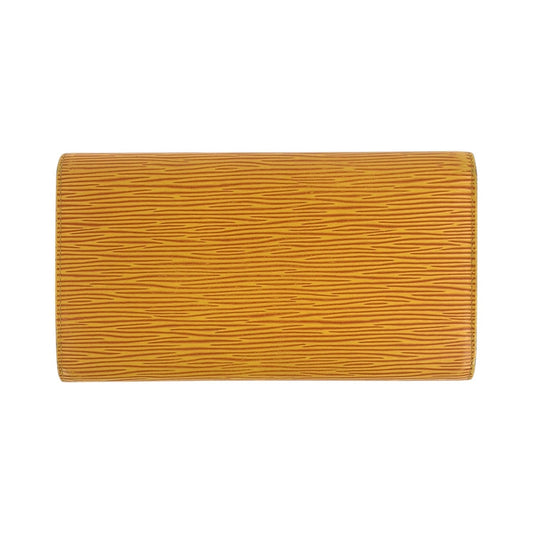 LOUIS VUITTON Long Wallet Purse M63389 leather Tassili Yellow GoldMetal Epi Porte Tresor International
