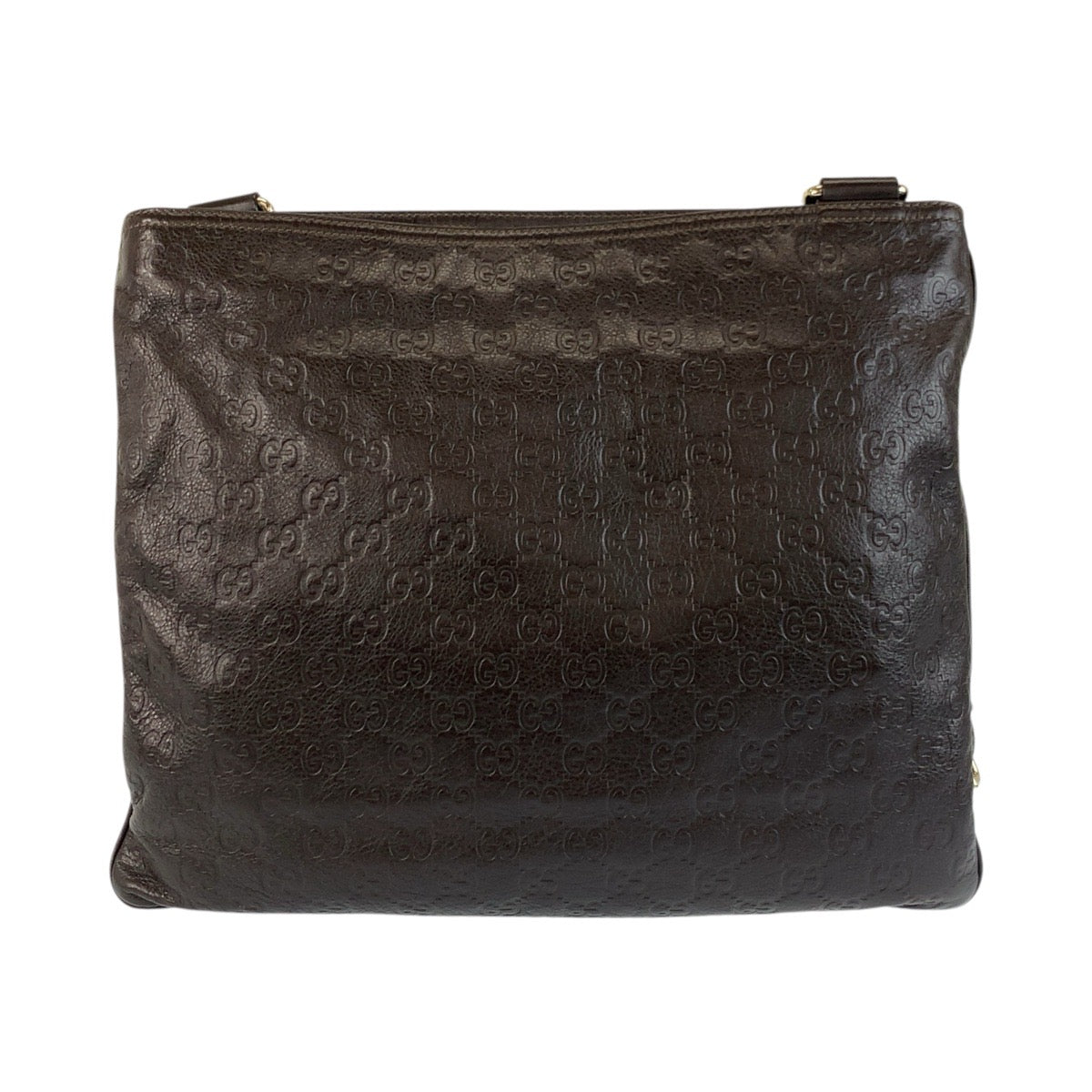 GUCCI Shoulder Bag 201446 leather Brown Silver Metal Shoulder Bag Messenger Bag Unisex Guccisima mens Used Authentic