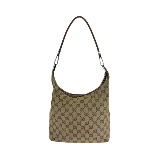 GUCCI Shoulder Bag 001 3814 GG canvas Beige Brown SilverMetal