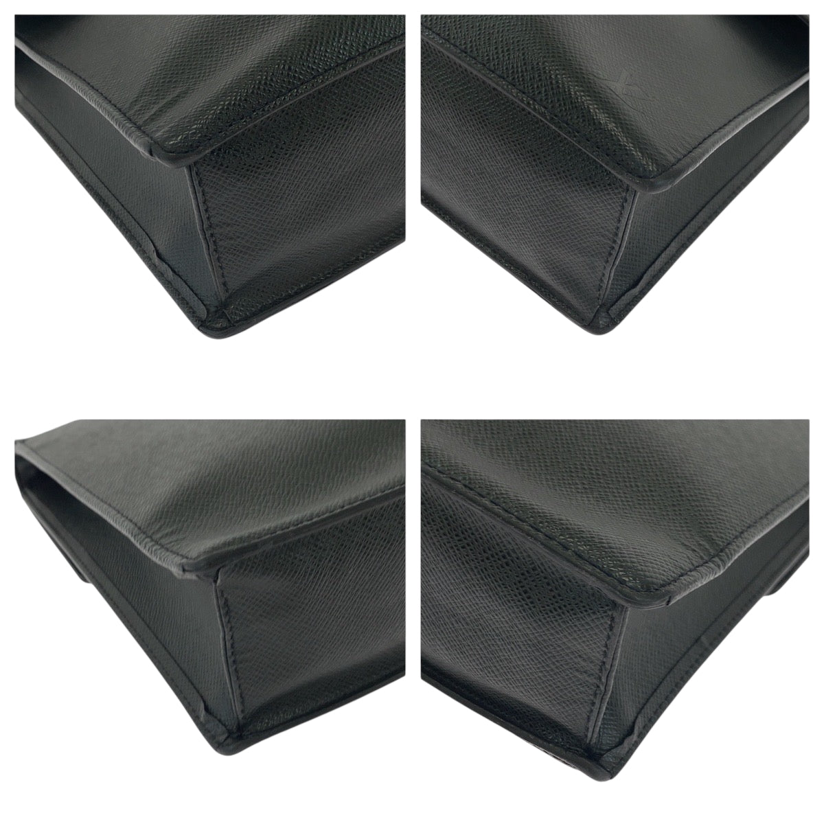 LOUIS VUITTON Business bag M30772 Taiga Ardoise Black SilverMetal Business bag handbag Taiga Angara mens Used Authentic
