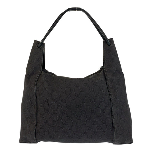 GUCCI Shoulder Bag 101292 GG canvas, leather black Women Used Authentic