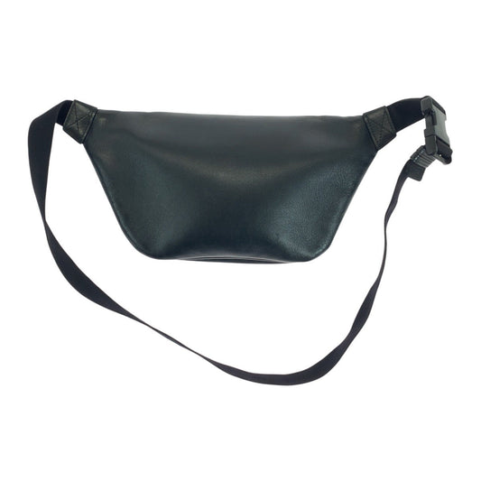 BALENCIAGA Sling bag 552376 leather black Sling bag Waist bag Unisex Every day Logo print mens Used Authentic