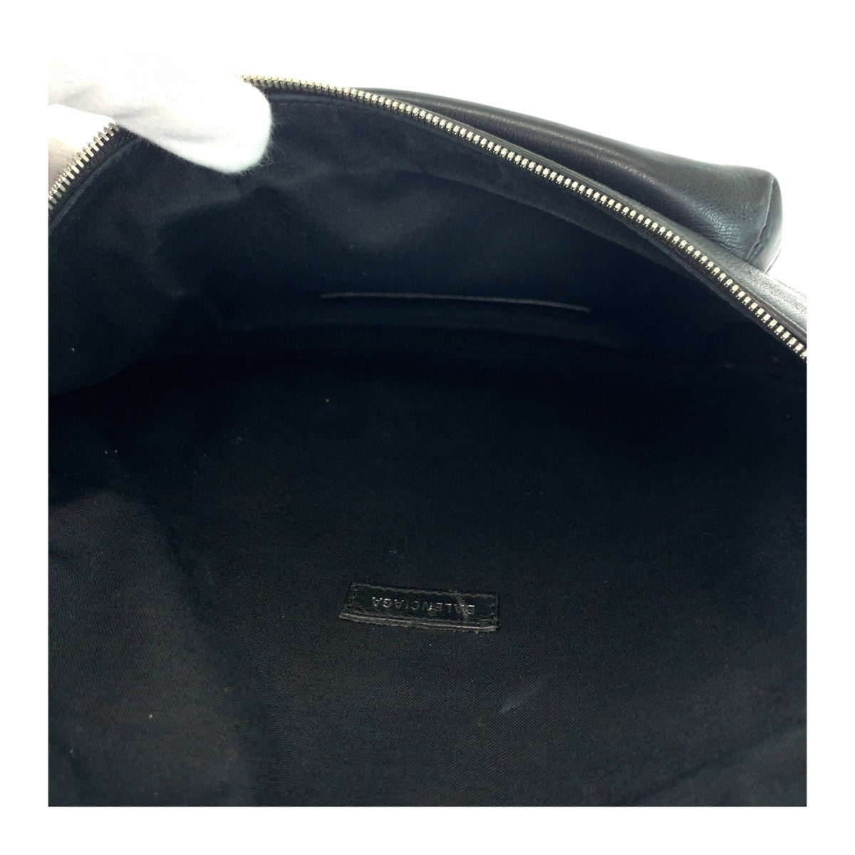 BALENCIAGA Sling bag 552376 leather black Sling bag Waist bag Unisex Every day Logo print mens Used Authentic