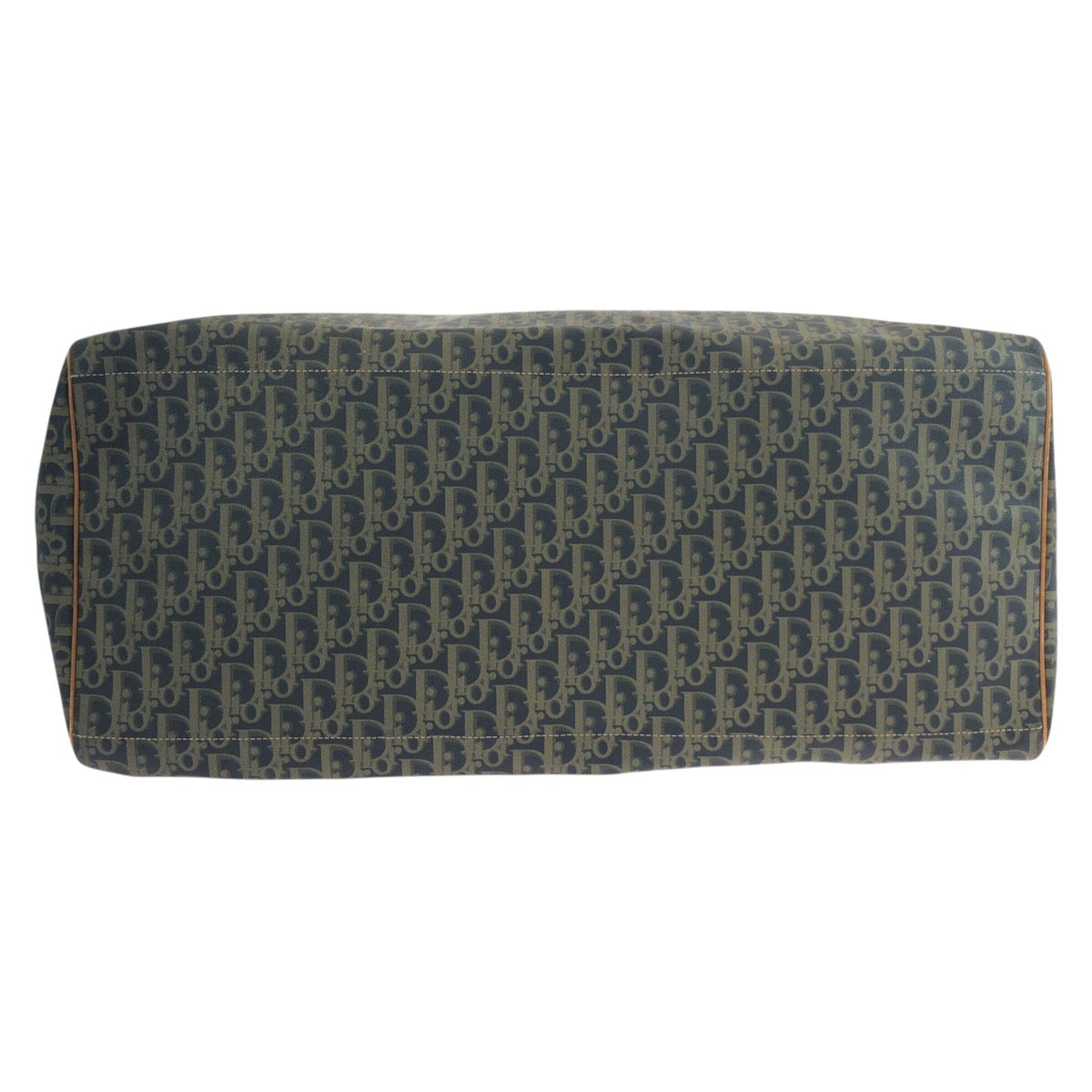 Dior Boston Duffel bag leather Navy Brown Gold Metal Trotter