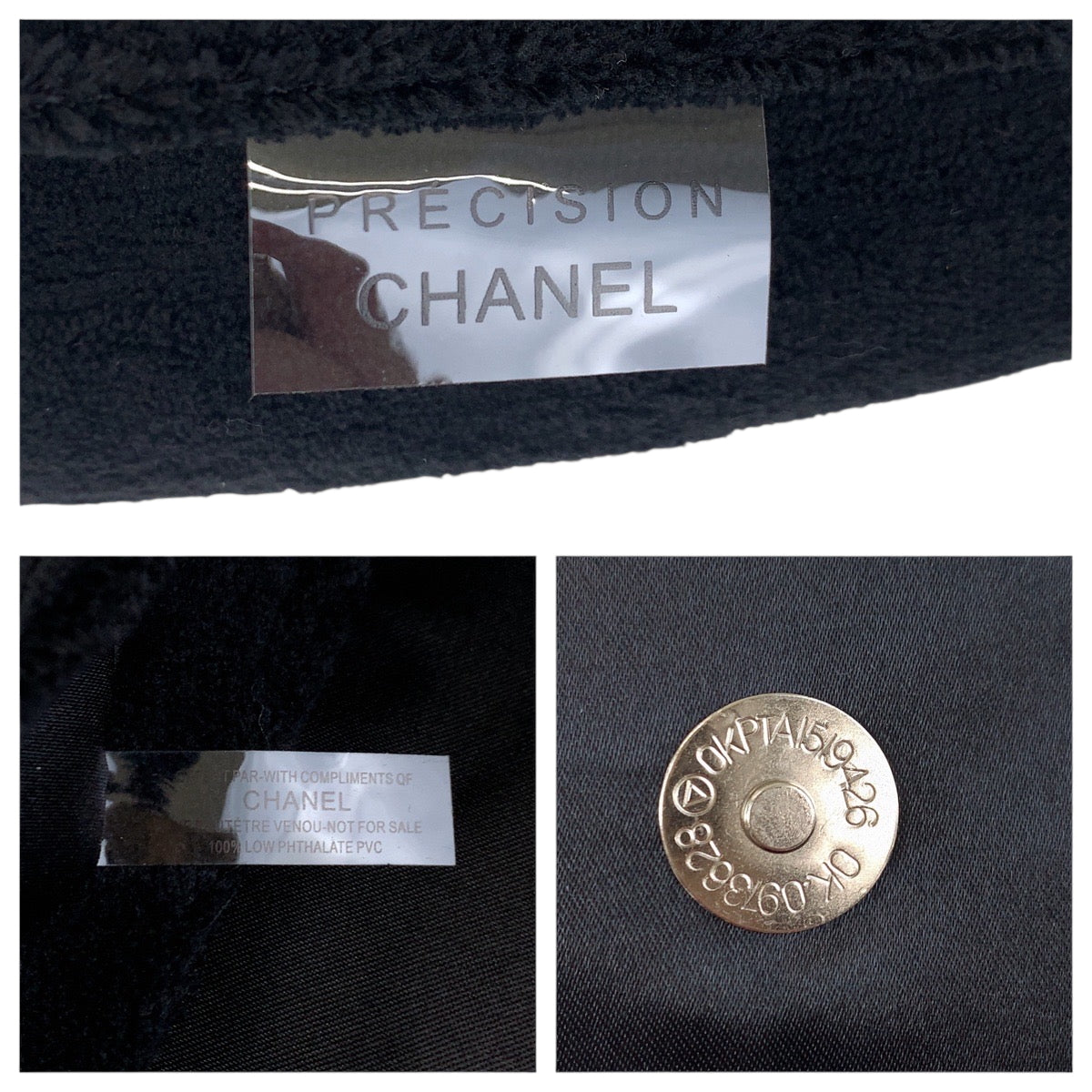 CHANEL Shoulder Bag pile Black White SilverMetal novelty COCO Mark