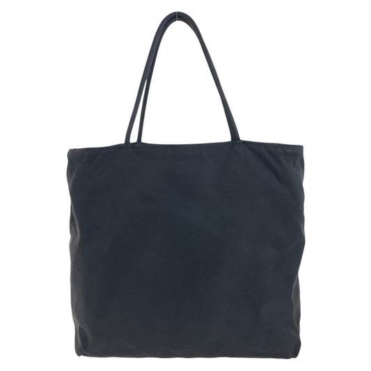 PRADA Tote Bag Nylon black Tote Bag handbag Test Triangle With logo Women Used Authentic