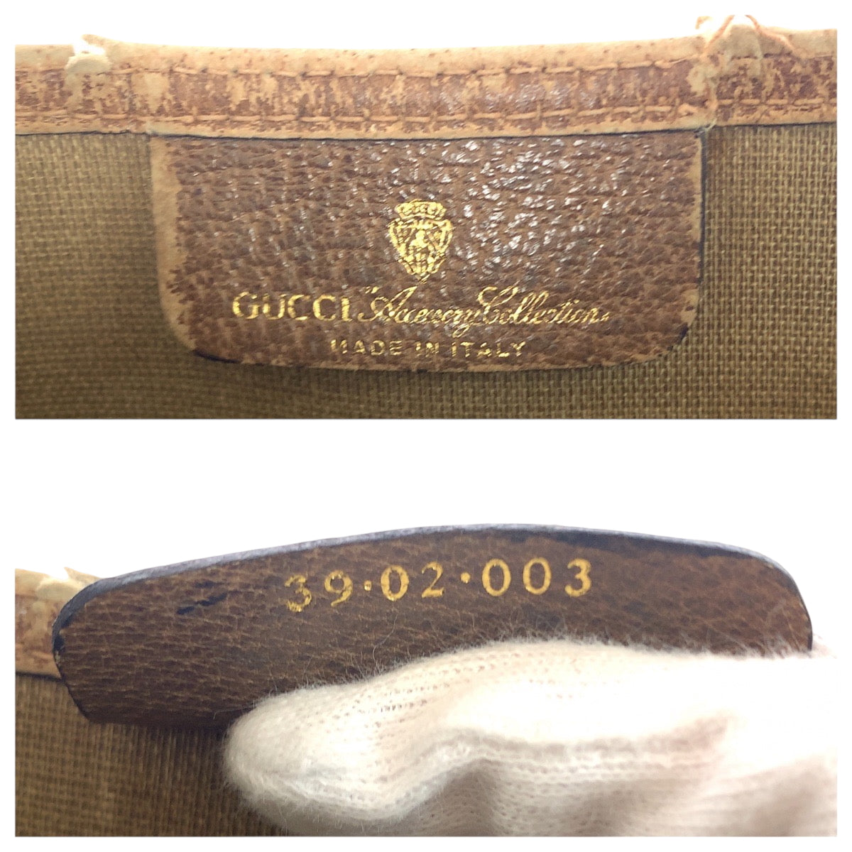 GUCCI Tote Bag 39 02 003 GG Supreme Canvas Beige brown green red Tote Bag Shoulder Bag Old Gucci Shelly Line Women Used Authentic