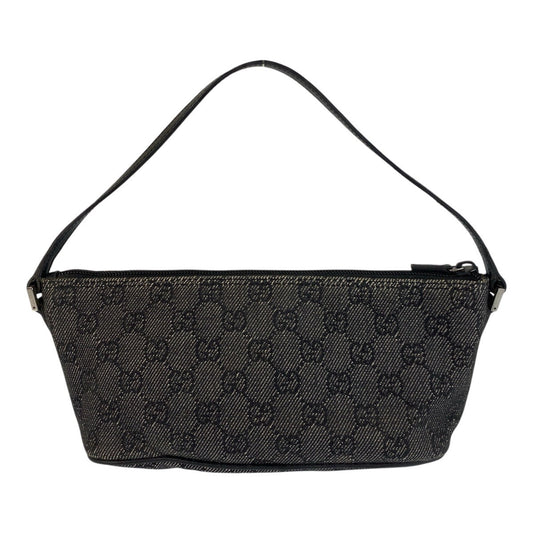 GUCCI Handbag 07198 GG canvas, leather black Handbag accessory pouch Women Used Authentic