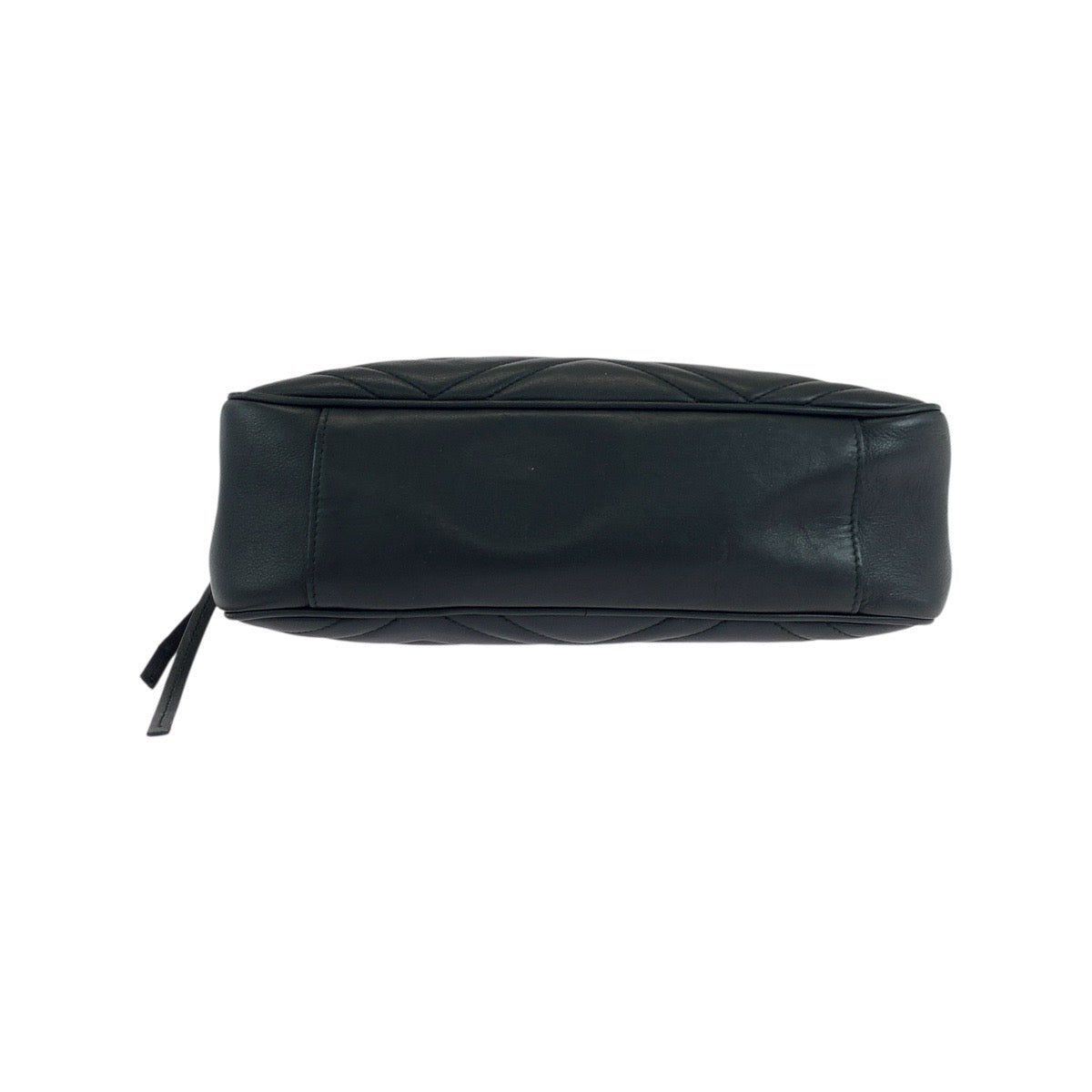 GUCCI Shoulder Bag 443499 leather Black GoldMetal ChainShoulder Bag Pochette GG Marmont quilting Women Used Authentic