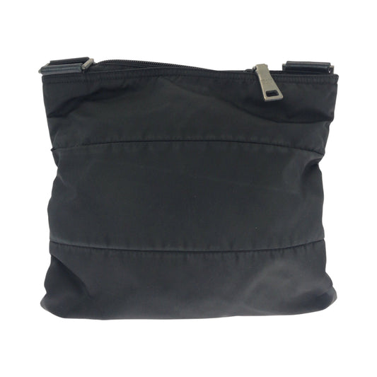 PRADA Shoulder Bag Nylon black Test Triangle With logo