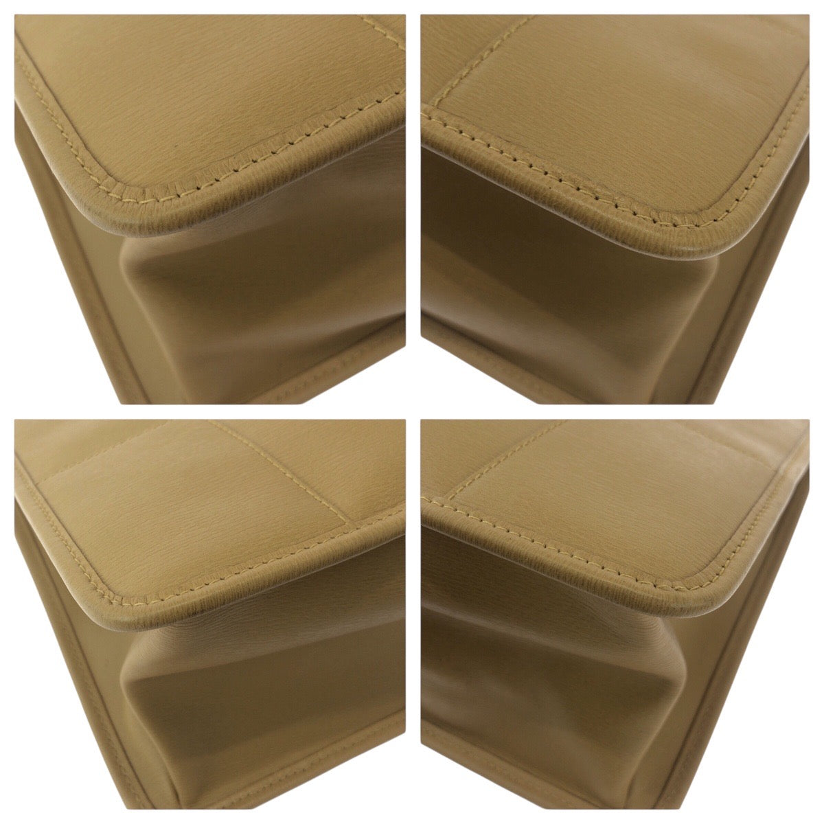 GUCCI Business bag 28711 leather beige Tote Bag Handbag Business Bag Unisex mens Used Authentic