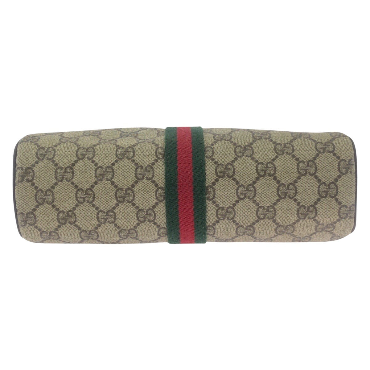 GUCCI Shoulder Bag 72 001 4071 GG Supreme canvas, leather Beige Brown Gold Metal Crossbody Shoulder Bag Old Gucci Shelly Line Women Used Authentic