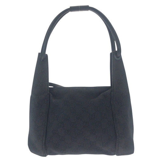 GUCCI Handbag 101333 GG canvas black Handbag Shoulder Bag Women Used Authentic